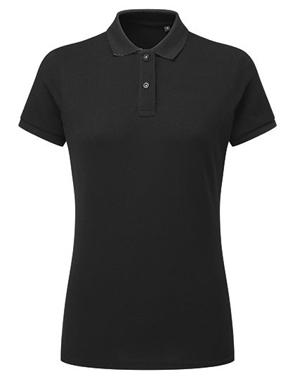 Asquith & Fox - Women´s Classic Fit Contrast Polo - Black, White