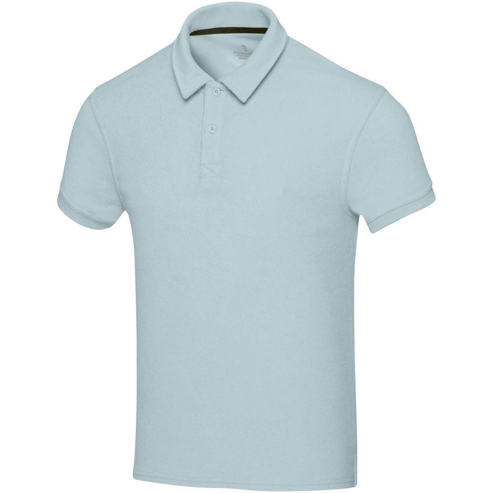 Akoya Poloshirt aus recyceltem Frottee Unisex - Cloud Blue
